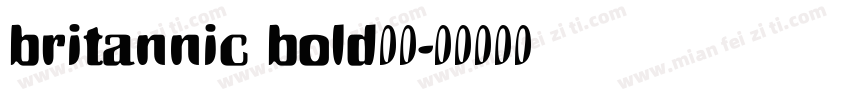 britannic bold字体字体转换